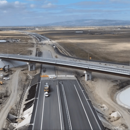 Circulația deschisă pe pasajul de pe lotul 3 al autostrăzii A7, între Pietroasele și Buzău