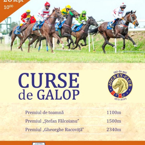 La Hipodrom Ploiești revine spectacolul curselor de galop cu ocazia a 150 de ani de Jockey Club Român
