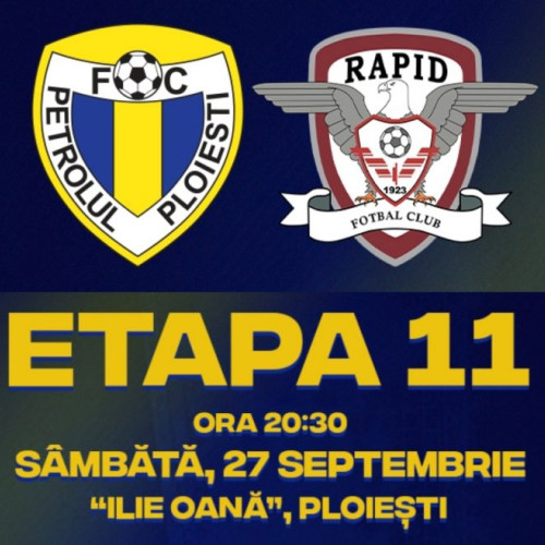 Petrolul și Rapid se întâlnesc sâmbătă pe Ilie Oană, cu meci programat la ora 20:30