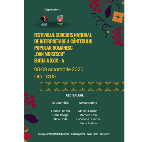 Festivalul Dan Moisescu aduce la Constanța noi talente ale cântecului popular