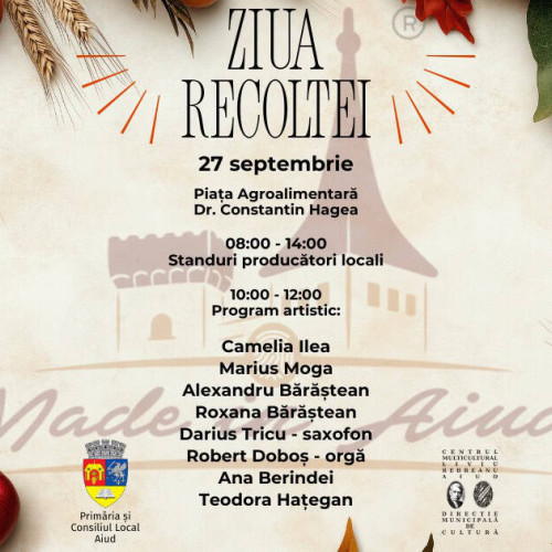Aiud sărbătorește Ziua Recoltei cu producători locali și muzică populară