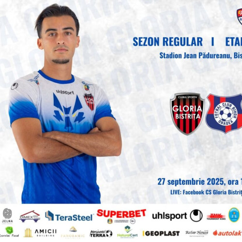 Meciul de fotbal de la Bistrița se joacă sâmbătă pe Stadionul „Jean Pădureanu”