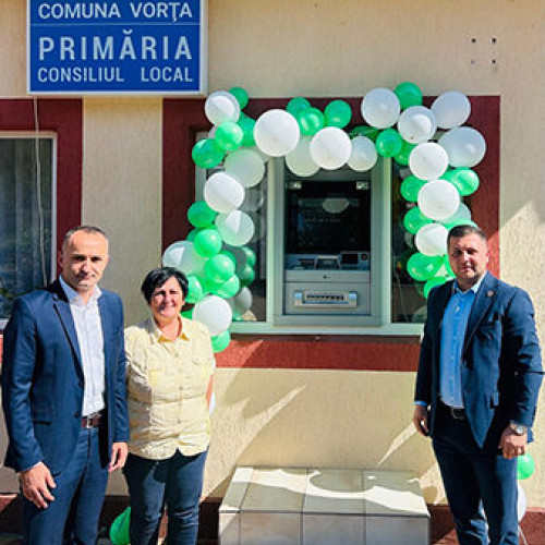 Un bancomat funcțional instalat pentru prima dată în comuna Vorța