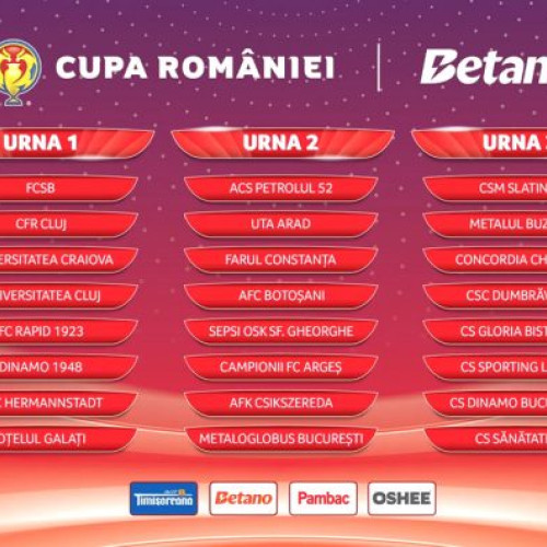 Tragerea la sorți a fazei grupelor Cupei României Betano 2025-2026, la Casa Fotbalului