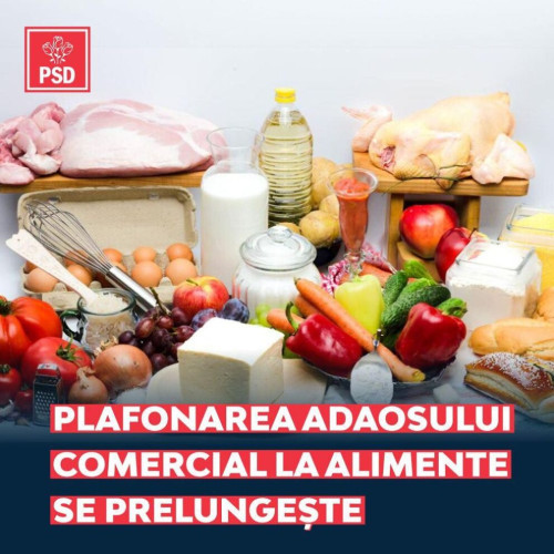 Coaliția menține plafonarea adaosului comercial la 17 alimente de bază