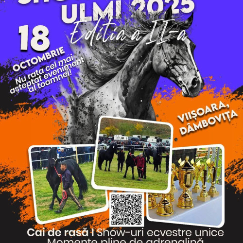 Show Ecvestru Ulmi 2025 va avea loc pe 18 octombrie în comuna Ulmi