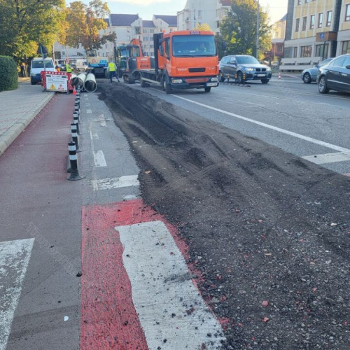 Refacerea carosabilului la Bistrița va cuprinde reabilitarea pe 1,2 metri sau mai mult