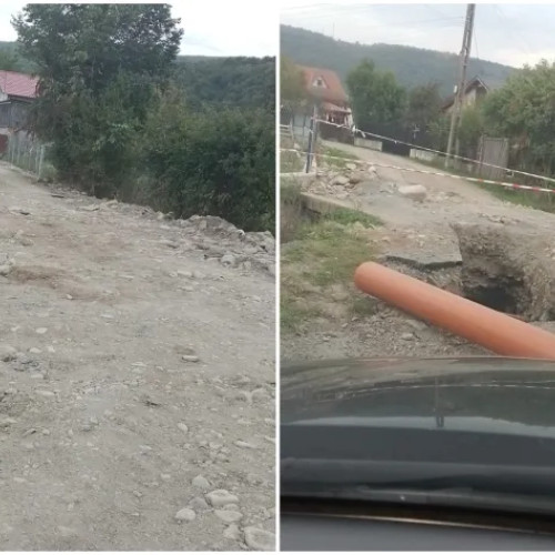 Lucrările de canalizare din Valea Drăganului blocate din cauza disputelor financiare