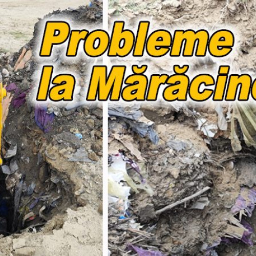Descoperire de gunoaie îngropate ilegal pe islazul comunal din Mărăcineni