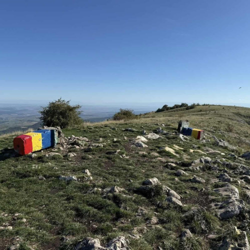 Bornele topografice de pe Piatra Secuiului, distruse în urma unui act de vandalism