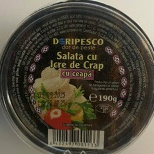 Kaufland retrage salată cu icre de crap din cauza riscului de Listeria