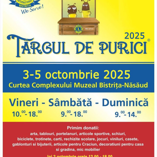 Începe târgul caritabil Târgul de Purici la Complexul Muzeal Bistrița-Năsăud