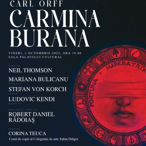 Tenorul Ștefan von Korch interpretează Carmina Burana la Arad în debutul stagiunii 2025/2026