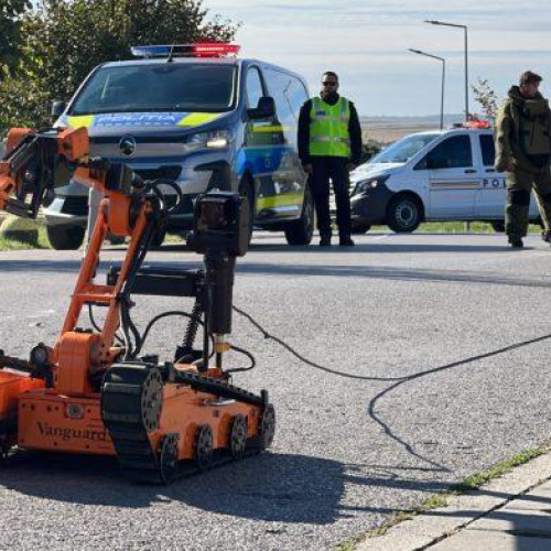 Exercițiu de anvergură la Botoșani cu un robot pirotehnic inovator