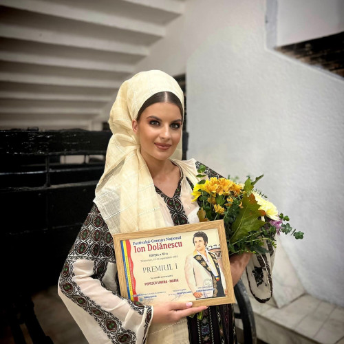 Simina Maria Popescu din Târgu Jiu a câștigat Premiul I la Festivalul Ion Dolănescu