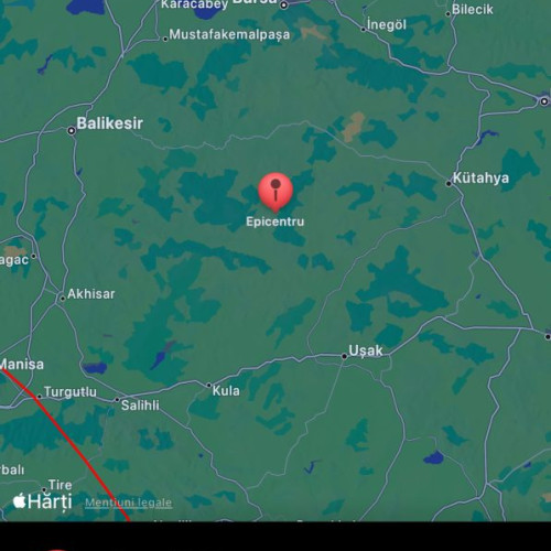 Cutremur cu magnitudinea 5,6 în vestul Turciei anunțat de INFP