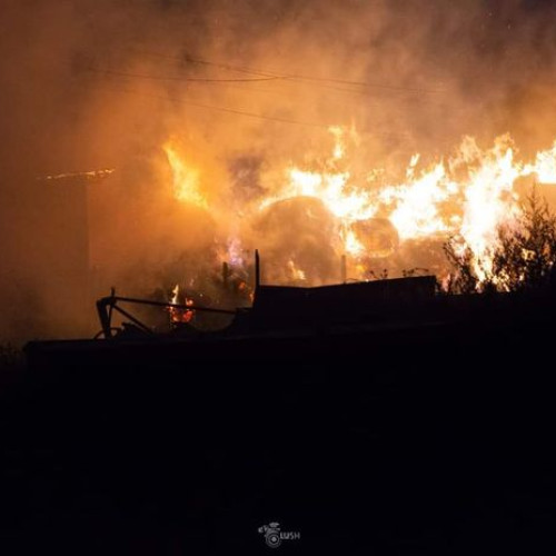 Incendiu de furaje izbucnit după un foc lăsat nesupravegheat la Gorbănești