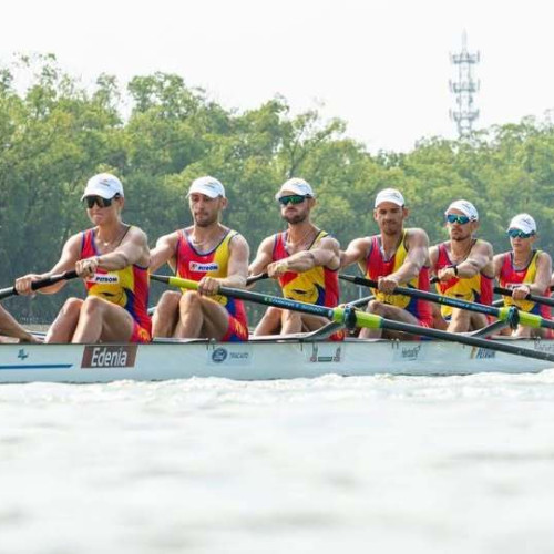 Echipajul mixt de 8+1 al României a cucerit aurul la Campionatul Mondial de Canotaj de la Shanghai