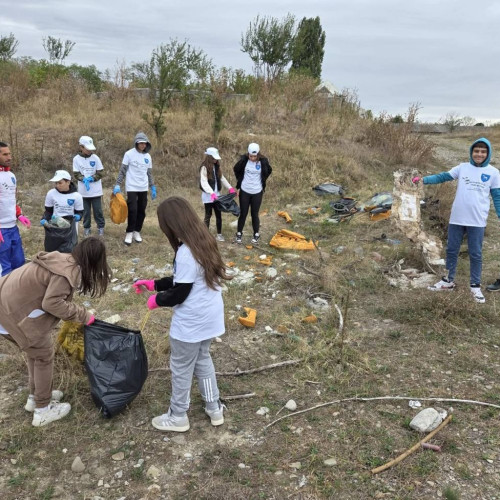 Elevii și profesorii din Dărmănești au organizat o acțiune de ecologizare în comunitate