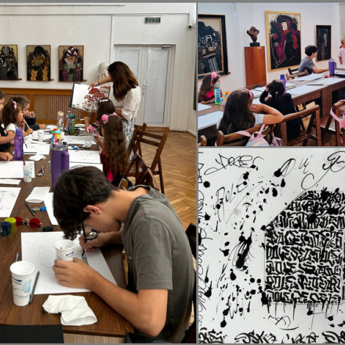 Copiii explorează cubul în atelierele de creație de la Muzeul de Artă Constanța