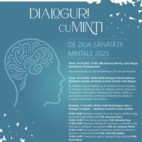 Eveniment interdisciplinar despre sănătatea mintală, la UBB Extensia Bistrița