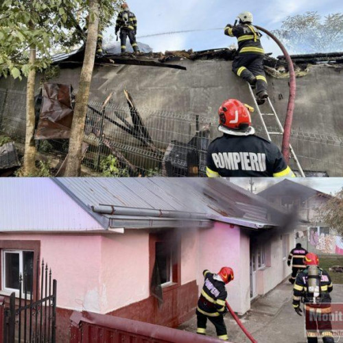 Două incendii izbucnite în județul Botoșani au mobilizat pompierii militari