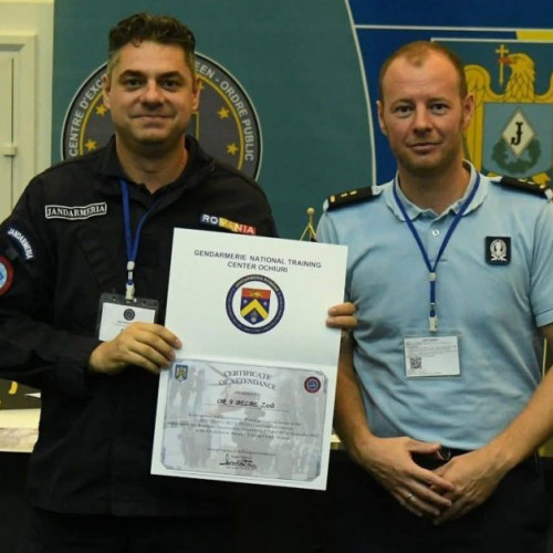 Jandarm maramureșean participă pentru a șasea oară la exercițiul internațional Carpathian Blue Shield