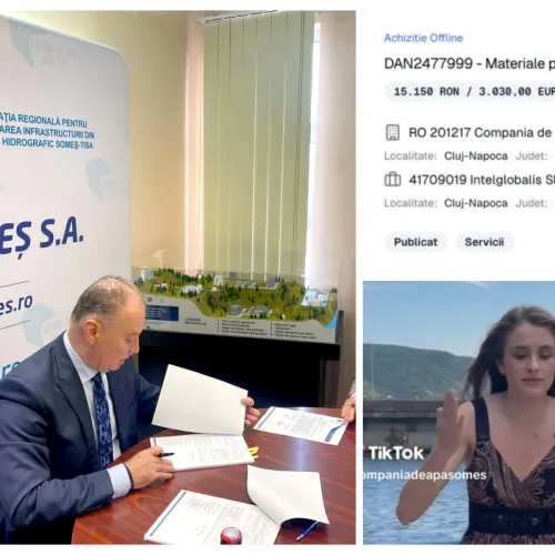 Compania de Apă Someș a cheltuit 9.000 euro pe materiale publicitare video