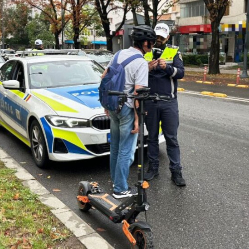 Poliția din Focșani a sancționat 49 de bicicliști și trotinetiști în ultimele controale
