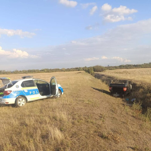 Șofer fără permis, urmărit și prins după un accident în Giarmata