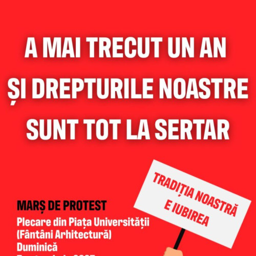 Marș de protest pentru drepturile cuplurilor gay, organizat la București de MozaiQ