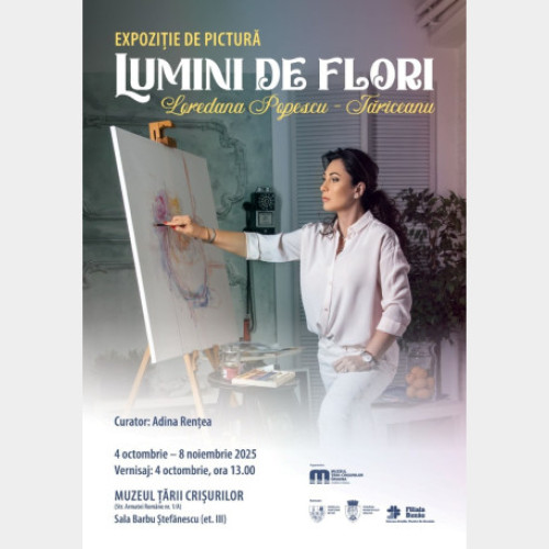 Expoziția „Lumini de flori” poate fi vizitată la Muzeul Țării Crișurilor din Oradea