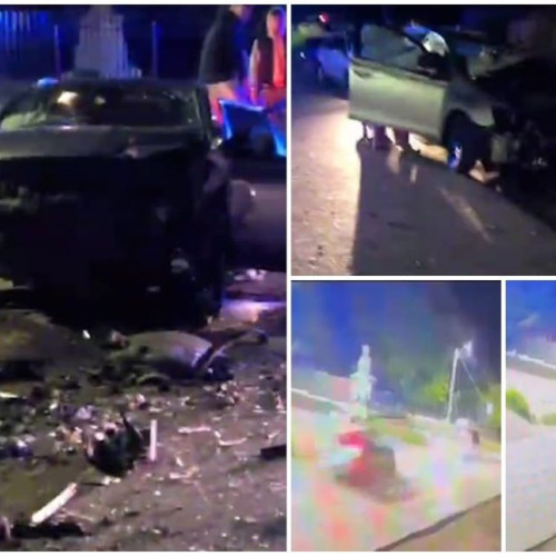 Șapte persoane rănite după ce un șofer beat a intrat pe contrasens și a lovit o mașină cu patru copii
