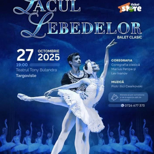 Lacul Lebedelor, spectacol de balet la Teatrul Tony Bulandra din Târgoviște