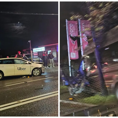 Accident grav în Cluj-Napoca pe strada Traian Vuia între o mașină de ride sharing și un microbuz