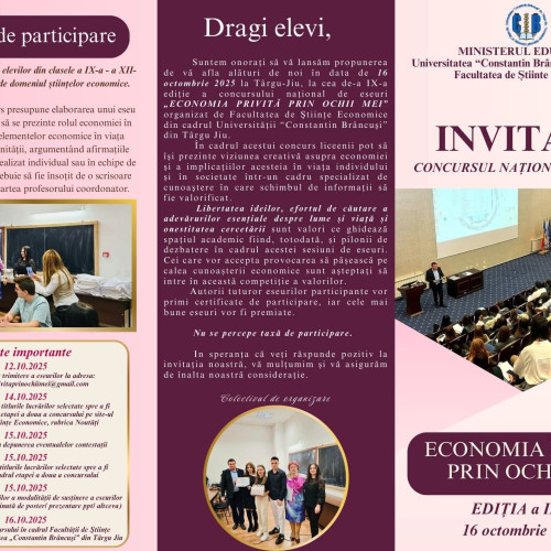 La Târgu Jiu se organizează concurs național de eseuri pentru elevi