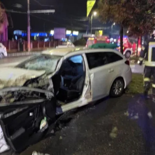 Accident pe strada Traian Vuia din Cluj-Napoca cauzat de o depășire neprudență