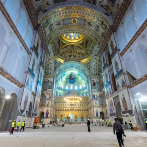 Ultimele pregătiri la Catedrala Națională înainte de sfințirea din octombrie