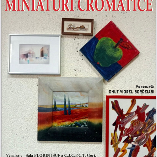 Vernisajul expoziției „Miniaturi Cromatice” la Sala Florin Isuf din Târgu Jiu