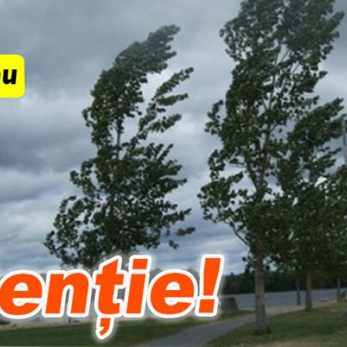 Cod portocaliu de vânt puternic pentru județul Buzău și alte zone din țară