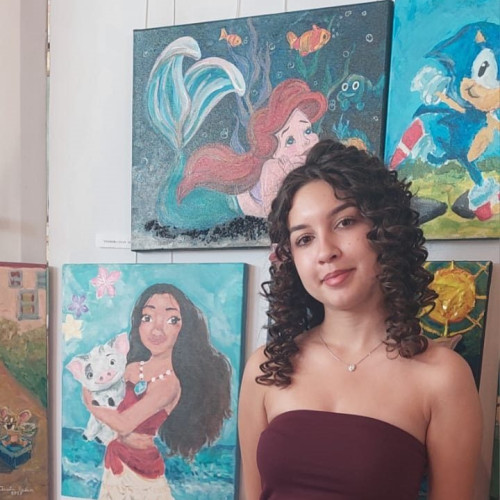 Maya Raluca Poantă, talent excepțional la pictură în clasa a VIII-a din Medgidia