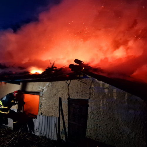 Incendiu într-o gospodărie din Rădeni, comuna Frumușica