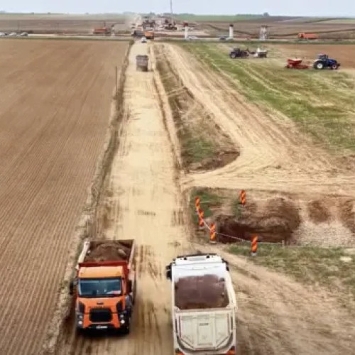 Progrese importante pe lotul Chiribiș–Biharia al autostrăzii A3 cu lucrări extinse