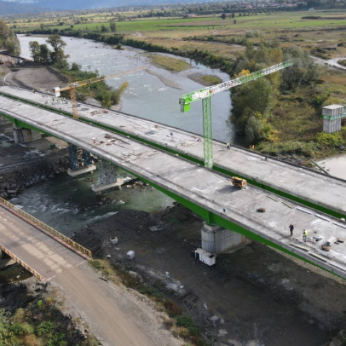 Podul peste Tisa dintre Ucraina și România, finalizat în proporție de 87%