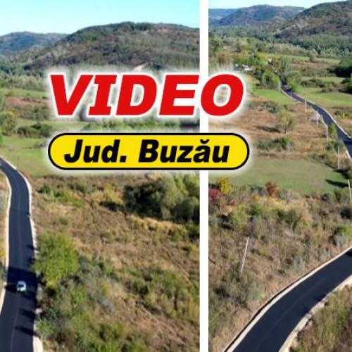 În premieră, asfaltare pe 2,5 km de drum județean în comunele din Buzău