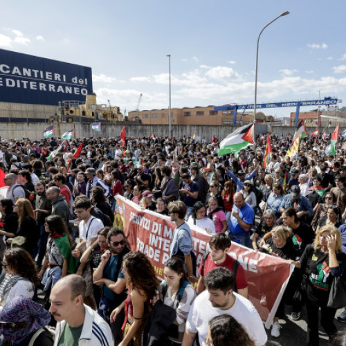 Circa 200.000 de oameni au protestat în Italia față de blocada Israelului asupra Gazei