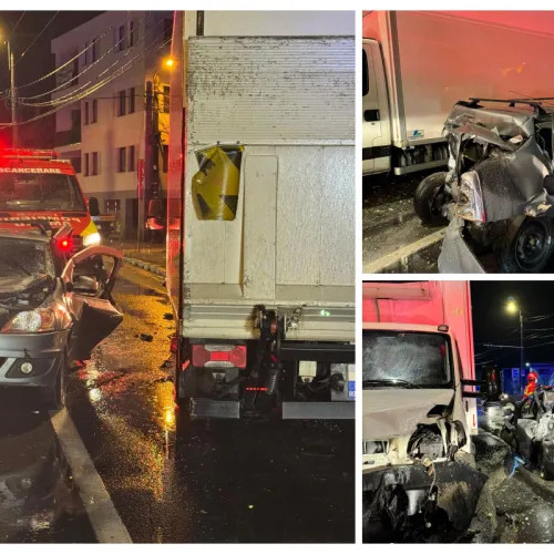 Accident rutier în Cluj-Napoca: doi bărbați transportați la spital
