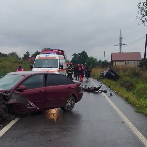 Accident între Trușești și Buhăceni cu două mașini implicate pe DJ282