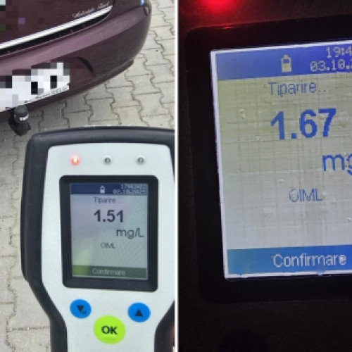 Bărbat prins de două ori în două zile conducând beat și cu permisul suspendat