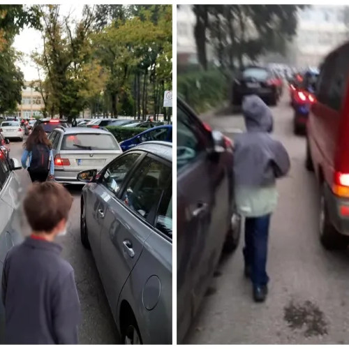 Pericol zilnic pentru elevii Școlii Nicolae Titulescu din Cluj-Napoca